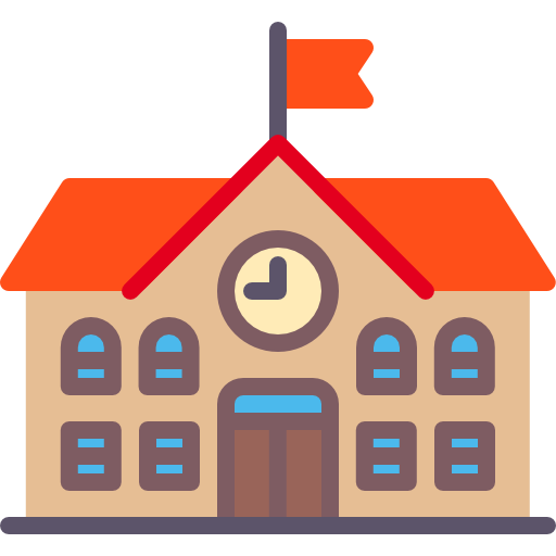 School building icon