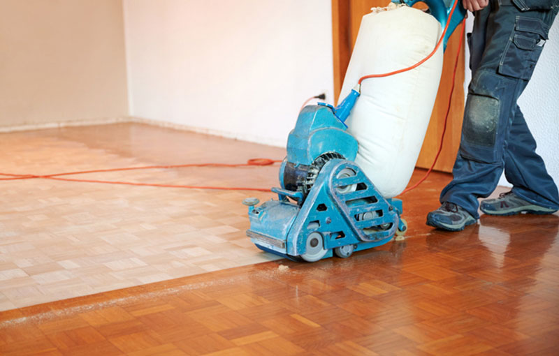 Deep Cleaning Services with janitor washing and sanitizing floors with floor wax machine